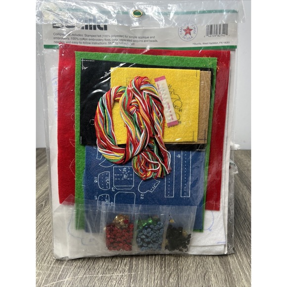 Bucilla Snowbabies Set of 6 Felt Ornament Christmas Snowmen Sets New Sealed - Picture 9 of 9